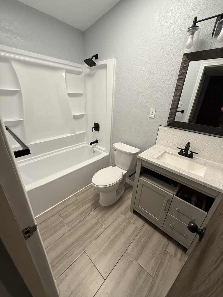 Bathroom remodel by Sun City Remodeling El Paso